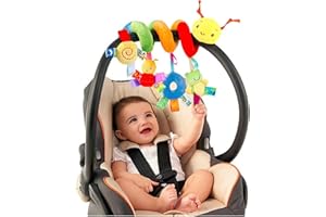 SOVZOVY Giocattoli per Carrozzina, per seggiolino Auto, per Passeggino, attività a Spirale, con Campana di Suono