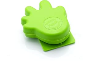 CARDEA SOLUTIONS Happy Hands Anti Slam Child Door Safety Finger Trap Stoppers - No Tools Required (Adhesive Attachment) - Plastic Finger Guard Stops Doors from Slamming - 2 Pack (Green)