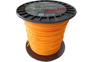 Avalon - Hilo Redondo de Nylon Universal para Desbrozadora y Cortacésped (3 mm x 168 m) - Alta Durabilidad y Rendimiento Óptimo en Las tareas de desbroce
