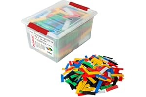 INOVATEC GMBH 600 Verglasungsklötze Glasklötze 100x24x1-6mm Trageklötze Montage Fenster Tür in praktischer wiederverwendbarer Box mit Deckel und Clips