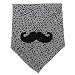 SZTARA Baby Kids Moustache Triangular Bandage Feeding Saliva Bib Scarf Towel Cotton Grey