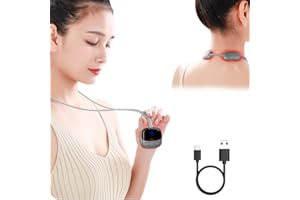 ERYSIN Nackenmassagegerät mit Wärme, EMS Trainingsgerät Elektrostimulatoren Mini Zervixmassage Massage Tragbar Schulter Massagegerät Schmerzlinderung Körpermuskulatur tiefem Gewebe für Rücken Männer Frauen