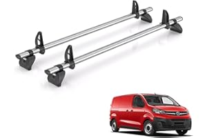 VAN DEMON Rhino Roof Rack for Vauxhall Vivaro (2019+) 2x Steel Roof Bars - Kammbar Fleet - JC2FL