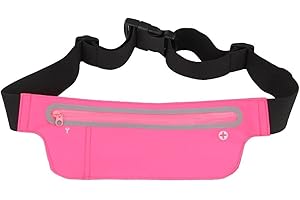 KING OF FLASH HotPink Running Gym Cycling Adjustable Waist Bum Bag Belt Neoprene Single Zipper Pouch