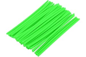 Couvre Rayon,Fydun 36 Pièces Vélo Parlé Peaux Jantes Roue Garniture Enveloppe Couverture Décoration Protecteur Tuyau Moto Motocross Pit Dirtbike(Vert)