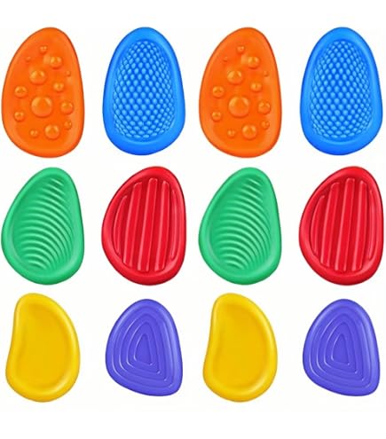 Melearch Fidget Toys Pietra Sensoriale per Adulti 8 Strisce Sensoriali