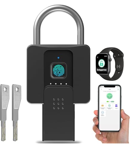 Cadenas à Empreinte Digitale USB Rechargeable - Étanche IP55, 20 Empreintes - Pour Bagages, Casiers, Gym - 5