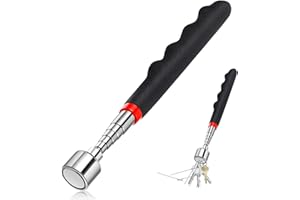 KKVOGMLE Telescopic Magnetic Pick up Tool, 20LB/9KG Pick-up Stick, Magnet Handheld Extendable to 78.5cm/30.9inch, Magnetic Handheld Stick Portable Retriever Wand Gifts for Men