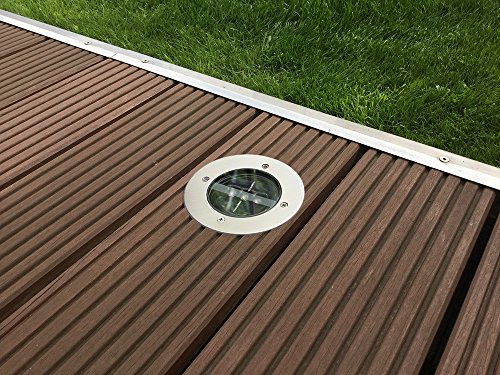 Keine Verkabelung Solarleuchte für Terrasse Pfad und Garten (12 cm breit)4 Stück - 4