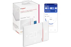 LEGRAND | Thermostat Smarther À Encastrer Blanc, Contrôle Via App Et Assistant Vocal, Compatible Avec Tous Types De Chaudières, Fonction Boost Pour Confort Rapide