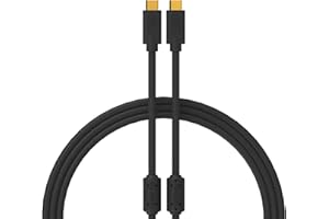 DJ TECHTOOLS Chroma Cables USB C to C black, 2,0 m - Kabel für DJs