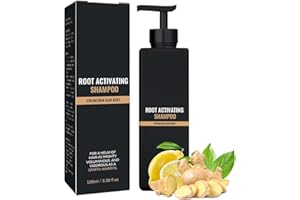 MRCUVARYAS Root Activator Shampoo, Hair Thickening Shampoo for Men & Women, Grey Hair Reverse & Reducing Sham-poo for Natural Darkening & Thinning Hai-r Regrowth & Loss Treatment