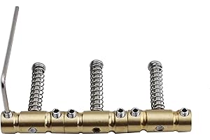 Guyker Mostek gitarowy 3 szt. mosiężne siodełka GOTOH, zestaw siodełek GOTOH, 10,8 mm w dostroju, kompensowane siodełko z kluczem, wysokiej jakości część zamienna kompatybilna z gitarą Tele TL