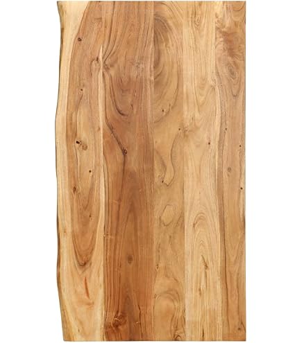 VidaXL Waschtischplatte Aus Massivholz Akazie – 110x60x2,5 Cm, Mit Naturkante