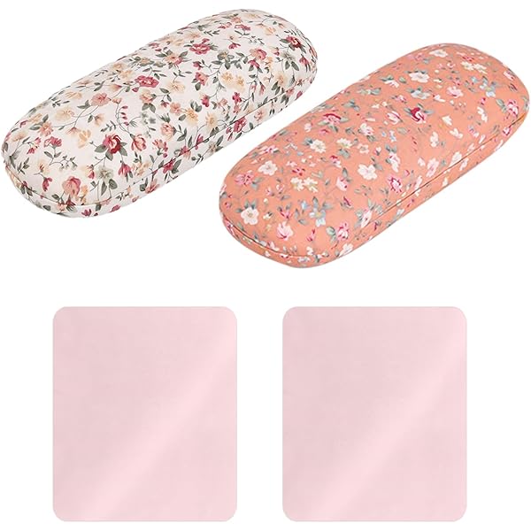 Custodia Occhiali A Forma Di Margherita | Rigida In Metallo E Pelle | Con Panno In Omaggio | Unisex | Nero