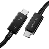 ACASIS [Intel Sertifikalı 80 Gbps Thunderbolt 5 Kablosu, USB C Video G&ouml;r&uuml;nt&uuml;leme Kablosu Desteği 80 Gbps, 120Gbps Bant Genişl