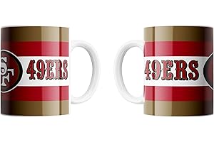 Great Branding Fútbol Americano Accesorio para Fans Taza de 330 ml para café o té Diferentes Equipos de la NFL con el Logo del Equipo