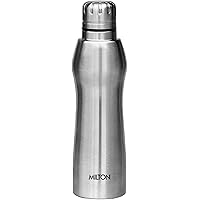 Milton Puro 1000 Stainless Steel Fridge Water Bottle, 920 ml, Silver