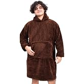 Pabtex, Wellsoft, Wearable Blanket, Hooded Sweetshirt, Blanket, Handle Blanket, Fleece Wearable,Oversize,Hugging Batta