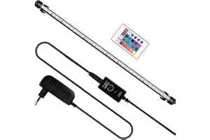 ‎YAKIMZ Yakimz Aquarium LED Beleuchtung 5W, Aquarium-Licht RGB, IP67 Wasserdicht, Universal Fit Aquarium Lamp, für Fisch Tank, Pflanzen Aquarium, EU Stecker