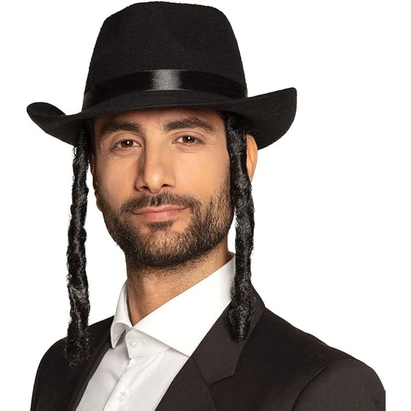 Dress Up America Chapeau Fedora Noir Avec Serrures Latérales - Taille Unique Adulte