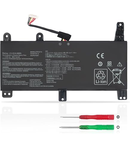 Batterie 66Wh C41N1731-2 Compatible ASUS ROG Strix G531 G512 G712 G731 G732 SCAR – Remplacement Haute Performance