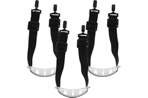 Housoutil Menton pour Chapeau De Sécurité, 3 Pièces Casque Jugulaire, Jugulaire pour Casque, Cassette Menton avec Boucle De Protection, Cassette Menton avec Boucle De Protection