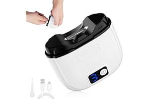 SYLVAFUSION Electric Nail Clippers for Toenails Fingernail - 3 Speeds Automatic Toe Nail Clippers for Adults with LED Light, Rechargeable Automatic Nail Trimmer for Baby/Kids/Adults/Seniors Thick Nails