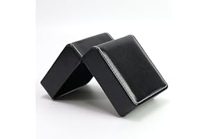 YekouMax Uhrenbox herren, Aufbewahrungsbox für smartwatch und armbanduhren, PU Leather Gift Box for Watch, Jewellery, Birthda, Boyfriend, Men and Women (1, Glänzend schwarz)