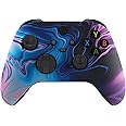 Custom Controllerzz Wireless Controller for Microsoft Xbox Series X/S & Xbox One - Custom Soft Touch Feel - Custom Xbox Series X/S Controller (X/S Blue & Purple Swirl)