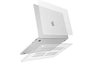 ZYB Etui kompatybilne z MacBook Pro 16 cali 2023 2021 z M3 M2 M1 Pro/Max chip, model A2991 A2780 A2485, wąska, plastikowa, twarda obudowa ochronna, przezroczysty brokatowy