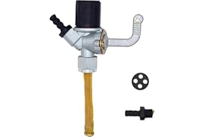 BCENG Benzinhahn mit 2 Zubehör Kraftstoffhahn Benzinhahn mit Wassersack Kraftstoffhahn mit Messingsieb und Wassersack Kompatibel mit Simson S/SR50/60/80 S51 50 MZ ETZ125/150