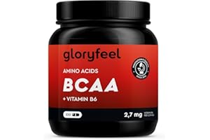 ‎GLORYFEEL BCAA 330 Kapseln - Essentielle Aminosäuren Leucin, Valin und Isoleucin Plus Vitamin B6 - Laborgeprüft und ohne Zusätze in Deutschland hergestellt