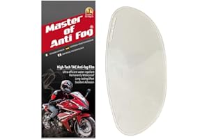 XII WANG YE XII WY Universal Motorcycle 3/4 open face Helmet Shield Anti Fog Film,Clear Visor Lens Insert Fog Resistant Waterproof Sticker