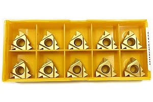Ruimou 10 Uds 16IR AG60 CNC Torno indexable Roscado Carburo Torneado Inserto Cuchilla