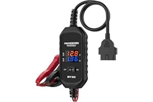 KAISAL Car Memory Saver, Digital OBD2 Memory Saver Display Voltage & Current, Automotive ECU Emergency Power Supply Cable with 3A Fuse & Strong Alligator Clips