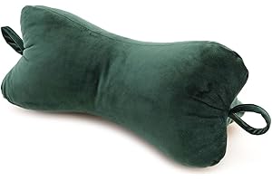 H&F HEIMTEXTILIEN H&F | poduszka pod głowę, poduszka do czytania, poduszka pod kark, poduszka pod kark, poduszka podróżna, nadaje się do prania, na łóżko, sofę, zestaw 2 szt., kolor: zielony