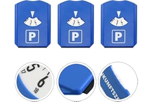 JNNJ 3 Piezas Disco De Estacionamiento con Raspador Hielo, Disco De Estacionamiento, Plástico Resistente Parquímetro, Parquímetro Universal para Coches Y Motos, Coche Parquímetro de Plástico