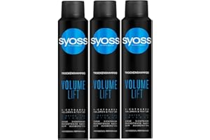 ‎SYOSS Syoss Trocken-Shampoo Volume Lift (3x 200 ml), Trockenshampoo für voluminöses Haarstyling, Trockenshampoo ohne Rückstände für extra Frische ohne Haarewaschen