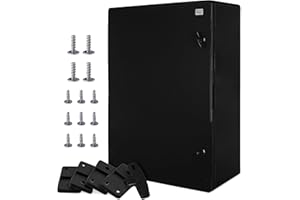 Caja mural Caja IP65 Caja industrial Caja vacía Plástico ABS vacía Placa de montaje del armario Dispositivo de cierre Serie BOXEXPERT Fleet varios tamaños Puerta negra