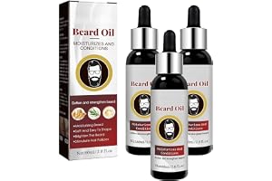 sjfscqr Beard Growth Organic Care Oil,Growth Oil Conditioner for Beard Care,Natural Beard Growth Essence,Moisturizes and Cond