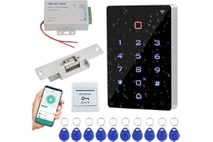 Gaocinys WIFI Tuya APP Access Control System Kit RFID Access Control knappsats, 12VDC strömförsörjning, Fail-Secure elektrisk