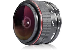 MEKE Meike Optics MK Objectif Ultra Grand Angle 6.5mm f2.0 fisheye pour Fuji X
