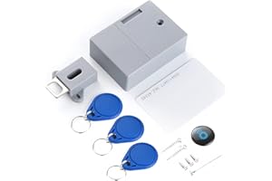 Irfora Bateria z czujnikiem kart IC, szuflada do szafy, inteligentna blokada Smart Lock, "zrób to sam", niewidoczny, ukryty zamek cyfrowy bez perforowanego otworu