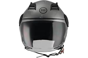 BHR Casco Demi-Jet 804 TOP| Casco Scooter Omologato ECE | Casco Motorino con Visiera Antigraffio e Sgancio Micrometrico