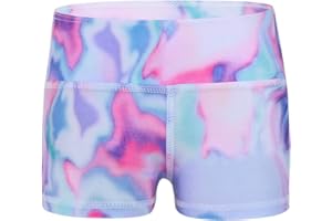 Freebily Kinder Mädchen Shorts Bunte Pantie Kurze Hose Sport Shorts Tanzen Gymnastik Fitnesshose Fitness Stretch Tanz Shorts Hipster Hot Pants