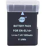 DSTE EN-EL14 Rechargeable Li-ion Battery for Nikon Coolpix P7000, Coolpix P7100, Coolpix P7700, Df, D3100, D3200, D5100, D520