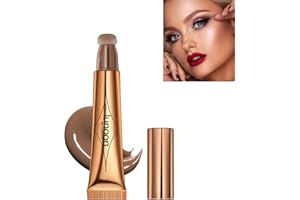 INSKIN Liquid Blusher, Soft Cream Blushers for Cheeks Make up, Velvet Waterproof Long-Lasting, Smudge Proof, Lightweight Natural-Looking, Adds Shimmer, Multi-functional contour stick (#1)