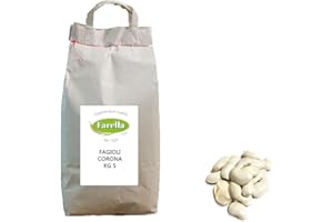 FARELLA Fagioli Corona 5kg prodotto di alta qualità, legumi secchi