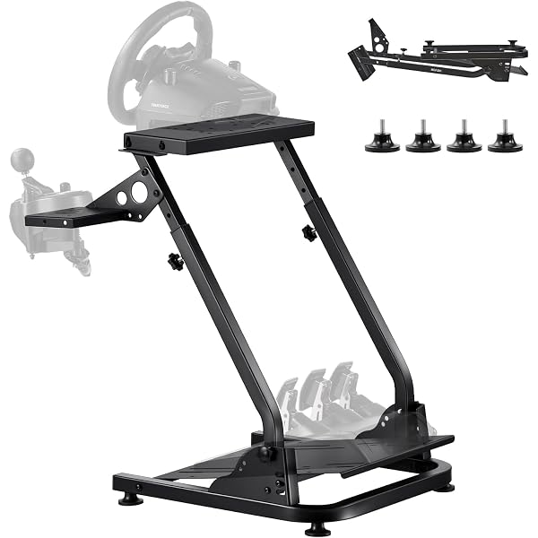 OPLITE Support Écran GT3 – Moniteur Jusqu’à 50" VESA – Hauteur & Inclinaison Réglables Pour Cockpit Sim Racing